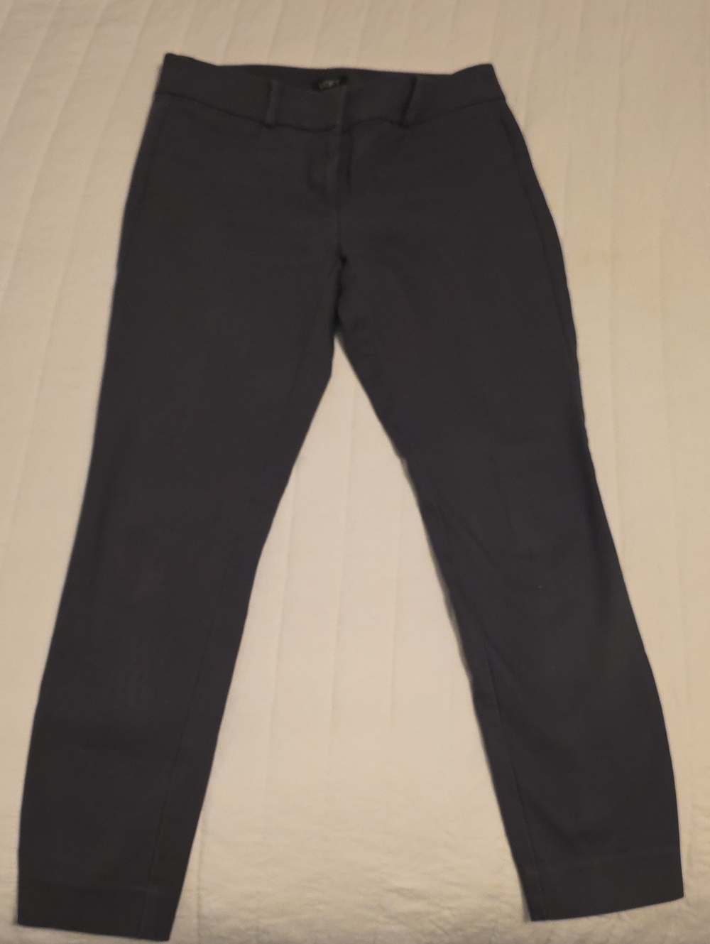 LOFT Women's Slim Ankle Pants in Dark Gray